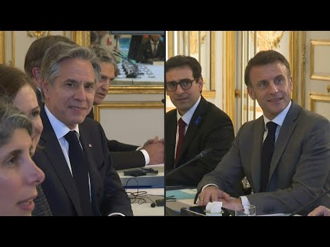 Antony Blinken s'entretient avec Emmanuel Macron à l'Elysée | AFP Images