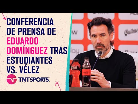 EN VIVO: Eduardo Domínguez habla en conferencia de prensa tras la final Estudiantes vs. Vélez