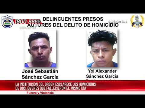Policía esclarece homicidios de Mateare y Acahualinca - Nicaragua
