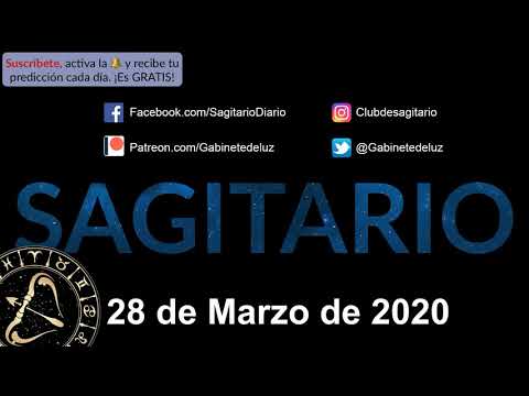 Horóscopo Diario - Sagitario - 28 de Marzo de 2020