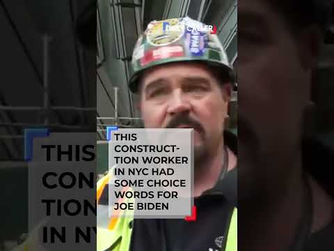 This construction worker had some VERY choice words for Joe Biden...