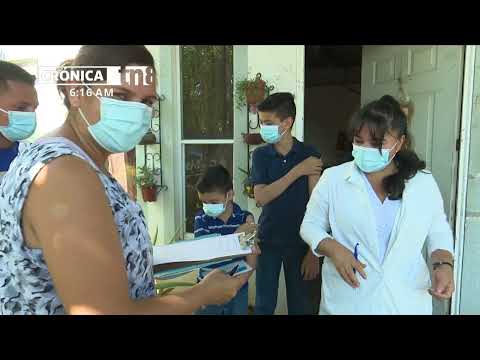 Brigadas de salud vacunan a familias del reparto San Andrés, Managua - Nicaragua
