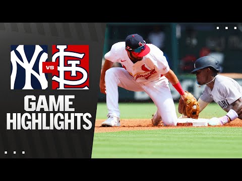 Yankees vs. Cardinals Game Highlights (8/17/25) | MLB Highlights