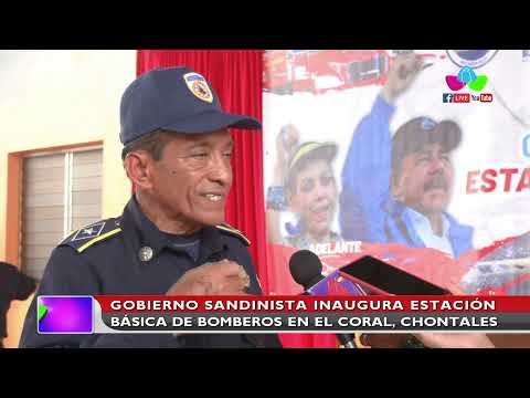 Gobierno de Nicaragua inaugura estación básica de bomberos en El Coral, Chontales