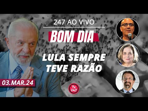 Bom dia 247, com Attuch, Hilde e Florestan (3.3.24)