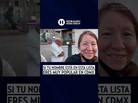 ¿Sabes cuáles son los nombres más populares en la ciudad de México? #shorts