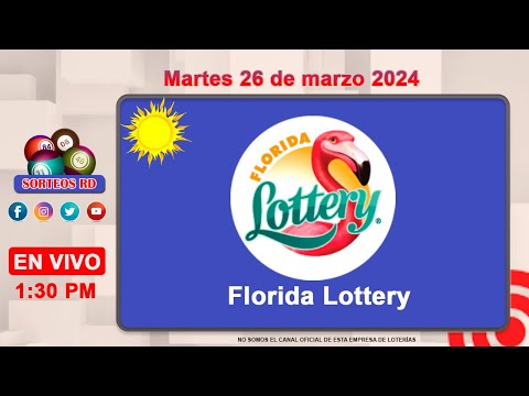 Florida Lottery EN VIVO ?Martes 26 de marzo 2024/ 1:30PM