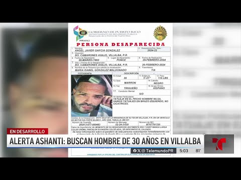 Alerta Ashanti: desaparece joven en Villalba