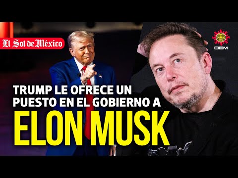 Donald Trump le ofrece un puesto en el gobierno a Elon Musk