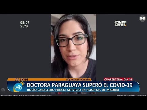 Doctora paraguaya en España se recuperó del COVID 19