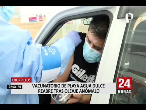 Chorrillos: vacunatorio de playa Agua Dulce reabrió tras oleaje anómalo
