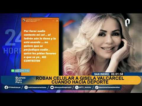 Gisela Valcárcel: falso repartidor de delivery le habría robado su celular en San Isidro