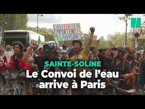 Le Convoi de l’eau arrive à Paris pour alerter contre les méga-bassines