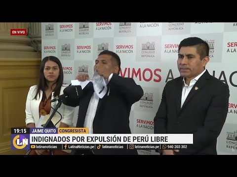 Congresistas Jaime Quito, Silvana Robles y Alex Flores indignados tras expulsión de Perú Libre