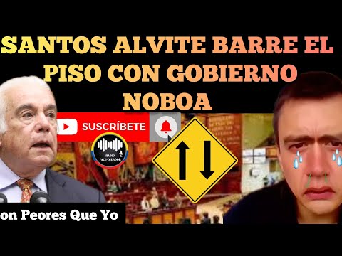 EX MINISTRO SANTOS ALVITE BARRE EL PISO CON EL GOBIERNO DE DANIEL NOBOA NOTICIAS RFE TV