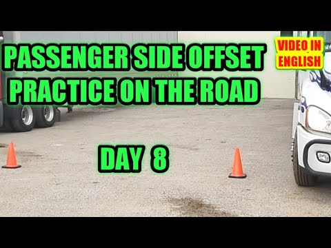 Truck Driving Student Day 8 - Passenger Side Offset