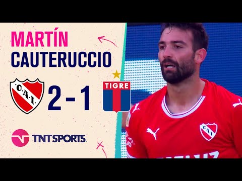 Martín #Cauteruccio anotó en la última jugada el gol del triunfo de #Independiente ante #Tigre