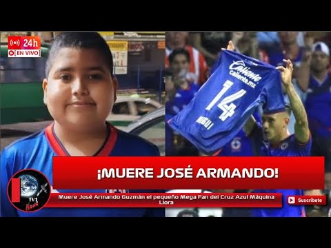 Muere José Armando Guzmán el pequeño Mega Fan del Cruz Azul Máquina Llora