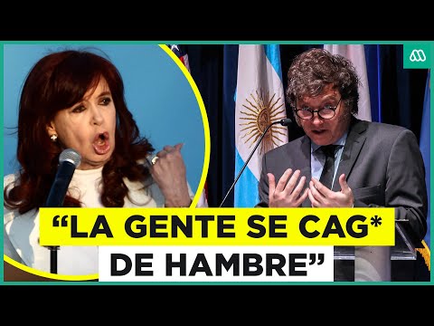 Cristina Kirchner increpa públicamente a Javier Milei por la crisis en Argentina