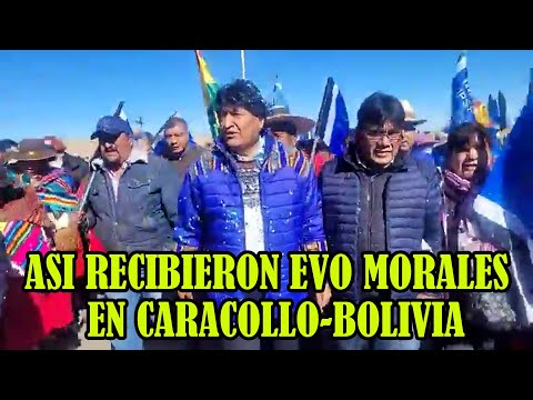 EVO MORALES FUE RECIBIDO POR MILES DE SEGUIDORES QUIENES PIDEN QUE POSTULE PRESIDENCIA DE BOLIVIA