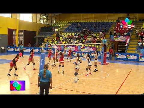 Leonas VS Real  Estelí en la etapa semifinal de la Liga de Voleibol de primera división 2022