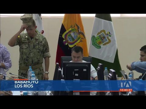 Presidente Daniel Noboa se reúne con autoridades de Los Ríos por manejo del temporal