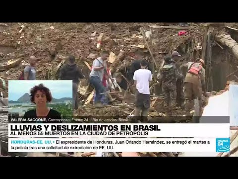 Informe desde Río de Janeiro: lluvias afectan a la región montañosa de Petrópolis