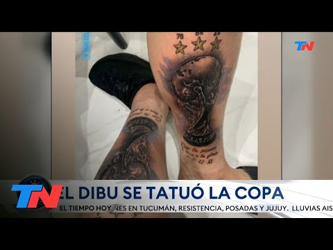 LA COPA DEL MUNDO EN LA PIEL: Que la pasión te lleve a la gloria El tatuaje del Dibu Martínez