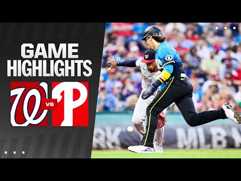 Nationals vs. Phillies Game Highlights (8/16/24) | MLB Highlights