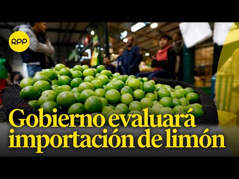 Gobierno evaluará importación de limón