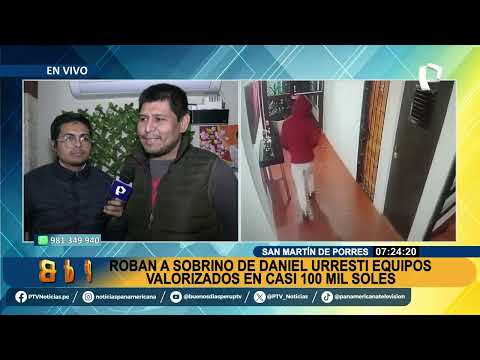 ¡Nadie se salva! Roban equipos valorizados en casi S/100 mil a sobrino de Daniel Urresti