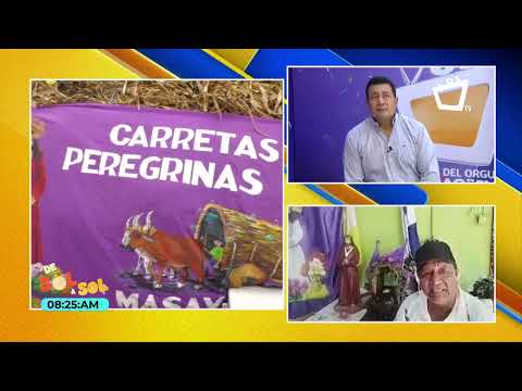 Preparativos de las carretas peregrinas rumbo a Popoyuapa