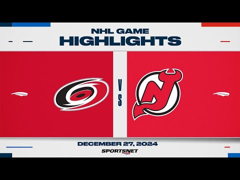 NHL Highlights | Hurricanes vs. Devils - December 27, 2024