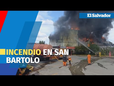 Incendio en zona franca de San Bartolo