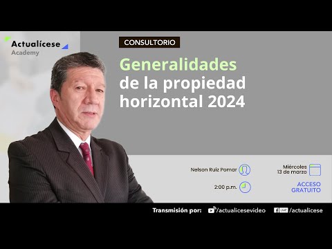 Generalidades de la propiedad horizontal 2024