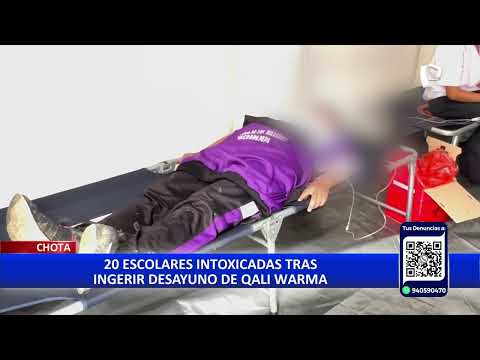 Chota: 20 escolares intoxicadas tras consumir desayuno de Qali Warma