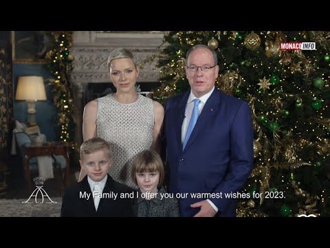 Albert et Charlène de Monaco : Les voeux du prince pour la nouvelle année accompagnée de sa famille