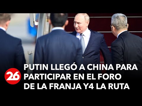 Vladímir Putin llega a Pekín para participar en el foro de la Franja y la Ruta