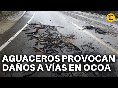 Aguaceros incomunican comunidades y provocan daños a vías en Ocoa