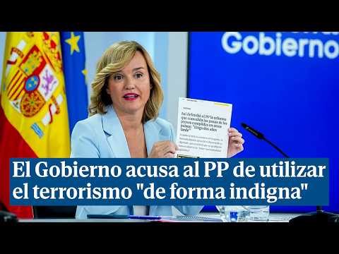 El Gobierno afirma que no hay error y acusa al PP de utilizar el terrorismo de forma indigna