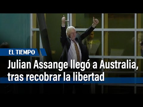 Julian Assange, llegó a Australia tras recobrar la libertad | El Tiempo