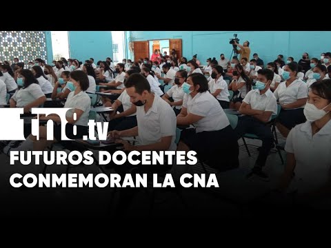 Futuros maestros de Nicaragua se suman a la conmemoración de la CNA