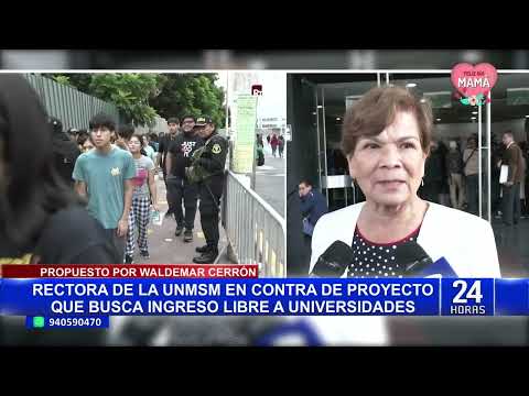 Waldemar Cerrón propone ingreso libre a universidades y eliminar exámenes de admisión