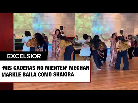 ‘Mis caderas no mienten’ Meghan Markle baila como Shakira durante su visita a Colombia