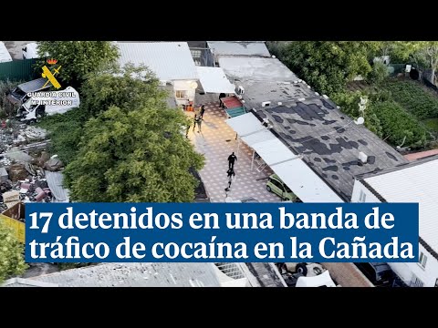 Desmantelan una banda de tráfico de cocaína en la Cañada Real con 17 detenidos