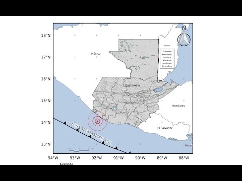 Se registró sismo sensible en tres departamentos de Guatemala