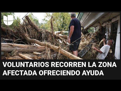 Afectados por el azote de Helene sufren por falta de agua potable: voluntarios tratan de ayudarlos