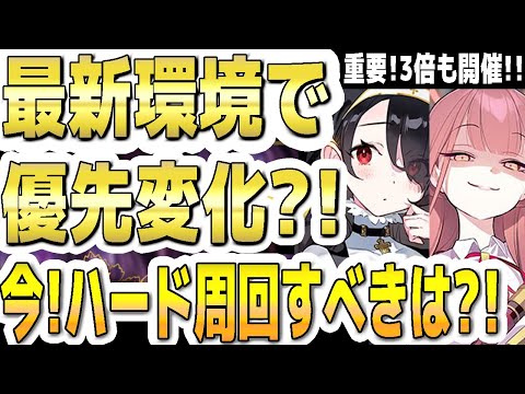 【ブルアカ】【ブルーアーカイブ】最新環境で優先生徒の変化は？！今！ハード任務で周回すべきは？！【双葉湊音 実況 解説】