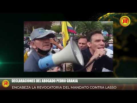 Pedro Granja | Encabeza la revocatoria del mandato contra Guillermo Lasso
