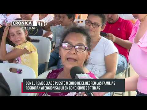 Inauguran mejoramiento del Puesto de Salud del barrio el Recreo, Managua - Nicaragua